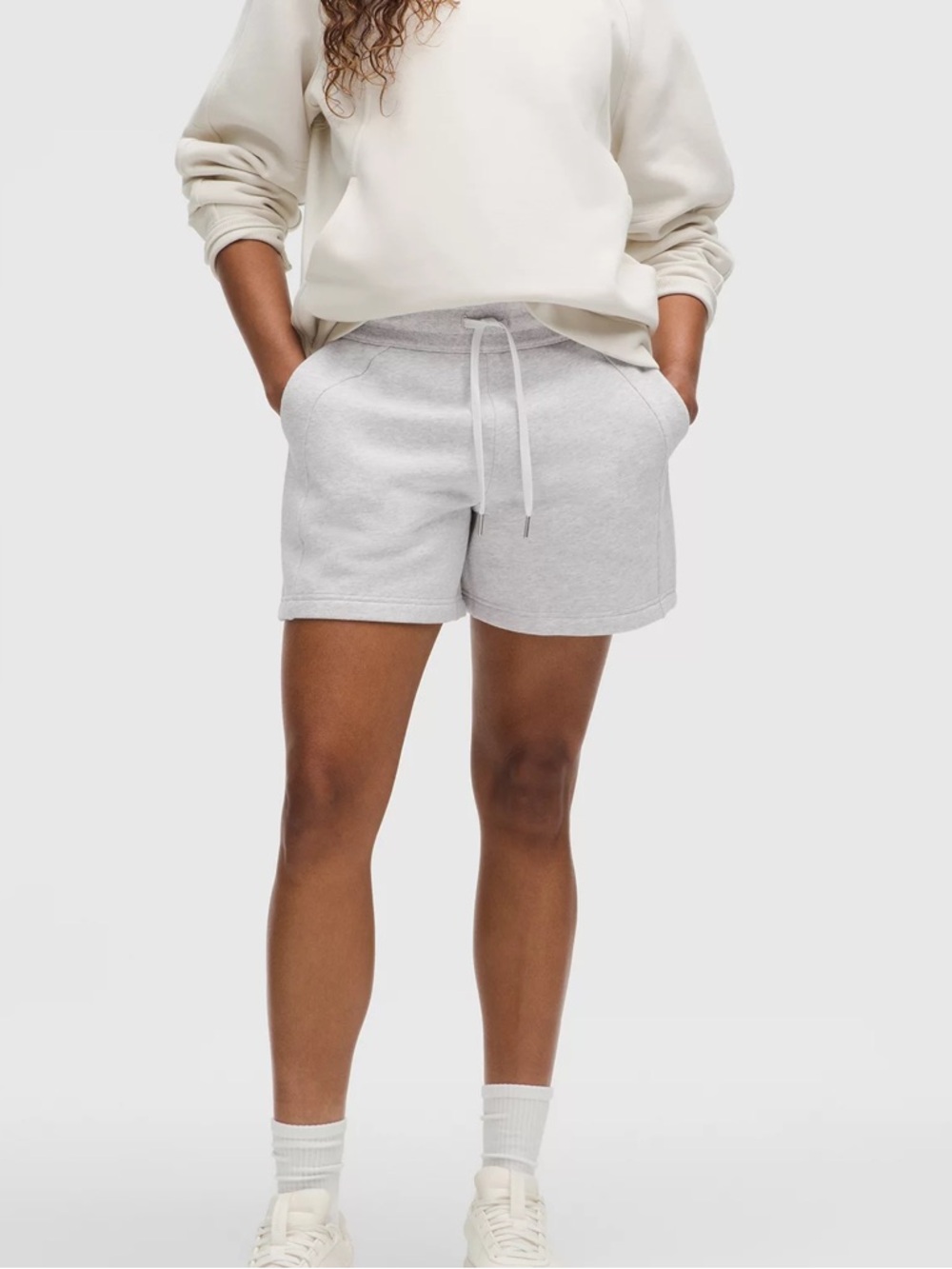 Lululemon Gray Scuba High Rise Sweat Shorts Size 6